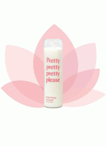 Ароматна соева свещ Падивакс Искра 300 гр - Красиво, красиво, красиво моля! - розов божур и кокос